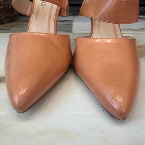 Lulus Women’s Pointed Toe Heels Slides Mules Tan Size 9 - Picture 3 of 7